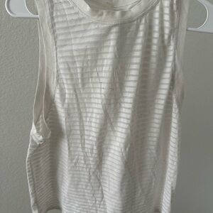 Lululemon Athletica White Tank Top